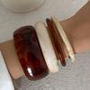 Ingemark 4 Styles Creative Vintage Resin Bangles For Women 2026 Trendy Party Birthday Beach Charm Bracelet Jewelry Accessories
