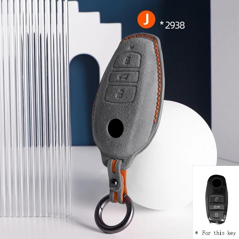 High-Quality Car Key Case Cover Holder Key Shell Buckle For Vw Volkswagen 2010 - 2014 Touareg 3 Button Keychain