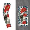 1Pc Arm Covers Flower Cooling Arm Tattoo Sleeve Uv Protection Cycling Gloves Unisex Sunscreen Sleeve Sunscreen Arm Warmers