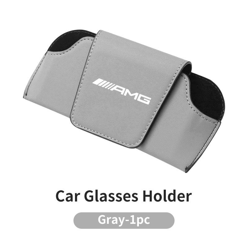 BLZ3 Car Visor Glass Case Card Ticket Organizer Box Sunshade Clip For Mercedes Benz AMG A B C E S G Class W201 W210 W108 W205 W203