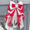 Anime DIY Itabag Double Layer Bow Ribbon Pendant Lolita Handbag Soft Durable Bag for School Travel Cosplay