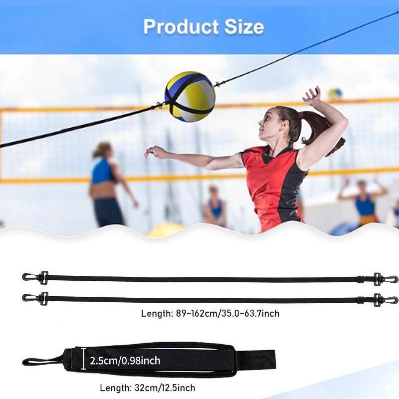 Adjustable Volleyball Training Aid for High Jumps and Spiking Practice