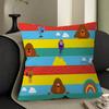 Cartoon Hey-D-Duggee Maple Design Cushion Cover Happy Autumn Harvest Decor Holiday Decorati Pillow Cover