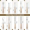 10Pcs/Set Painting Knives with Wood Grip Handle Stainless Steel Palette Knife Set Oil Painting Metal Knives Color Mixing Scraper