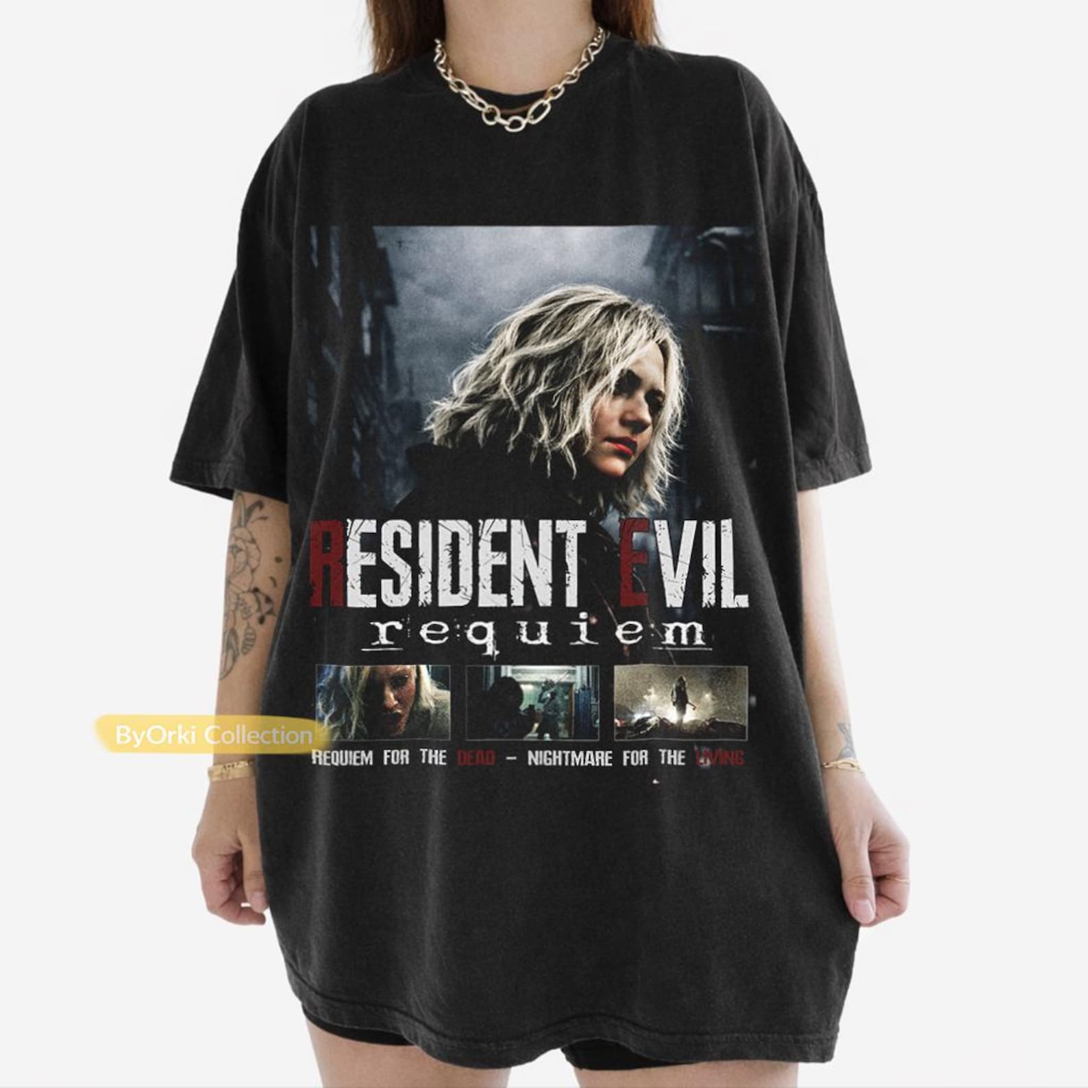 Limited Resident Evil 9 Requiem T shirt, RE9 Fan Gift, Grace Ashcroft Leon Kennedy, Survival Horror Tee 4XL