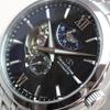 [ORIENT STAR] Automatic Men's Watch Layered Skeleton Mechanical Japan-Made 2-Year Warranty Open Heart RK-AV0B03B Black