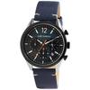 Men's Bracelet Watch - Theodor - Blue Dial - Blue Leather Strap - 41 Mm Case