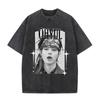 Vintage Washed Korean Kpop Lngshot T Shirt Men Women Clothing Fashion Hip Hop Short Sleeve Cotton Casual Tshirts Streetwear