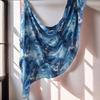 Ethnic Scarf: Modal Cotton Watercolor Print Shawl & Headscarf for Women