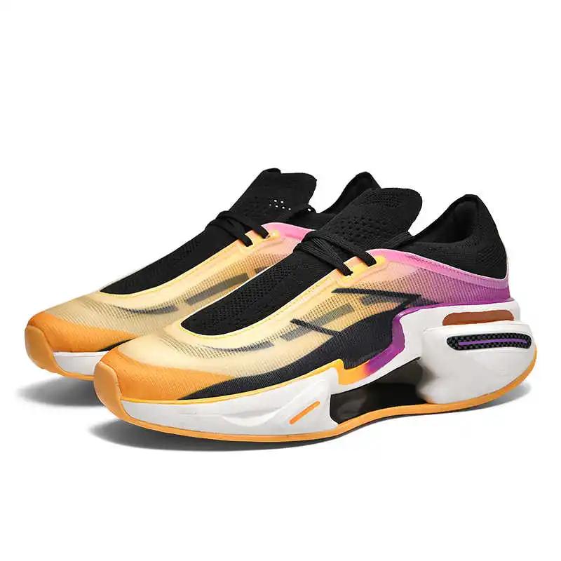 Perforated Round Toe Walk Shoes Sports Men Sneakers Summer Outdoor Sapatenis Life Trainners Unusual Leading Raning Casuall