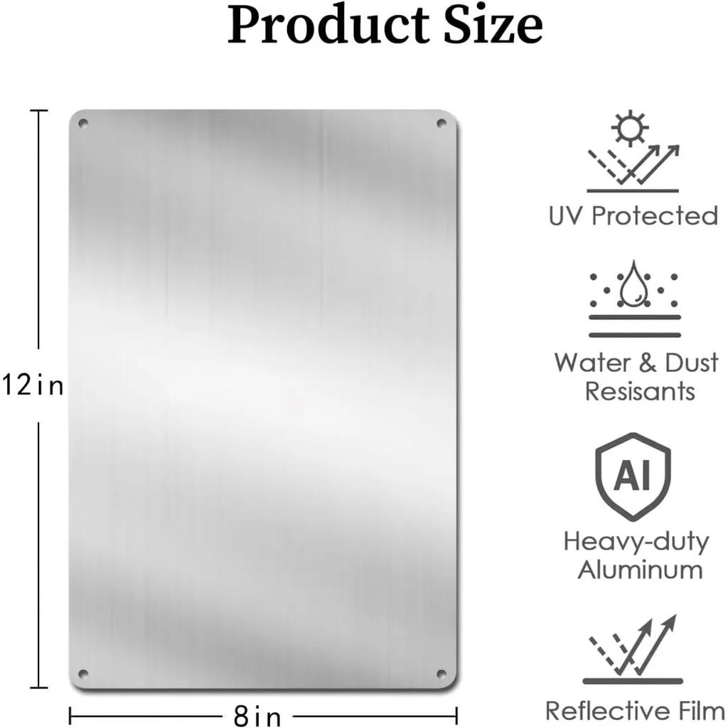 Vintage Steel Art Wall Decor Metal Sign Rustic Home Plaque Housewarming Gift