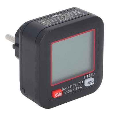 Socket Tester LCD Display RCD Trip Test Polarity Phase Check Electrical Receptacle Detector
