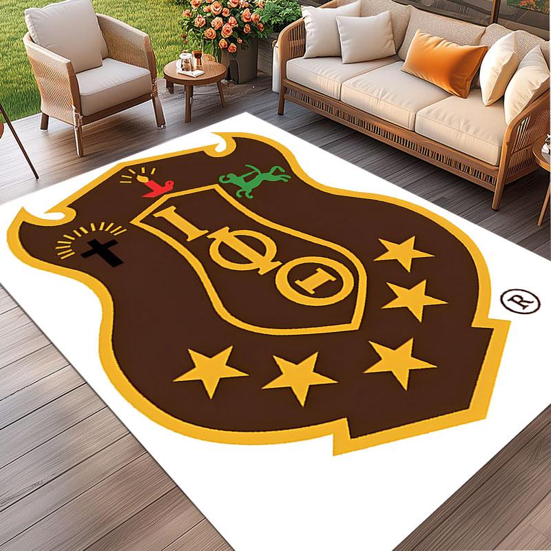 Iota Phi Theta Print Rug, Washable Floor Carpet, For Entryway Dorm Laundry Room Office Study, Home Decor Birthday Christmas Gift