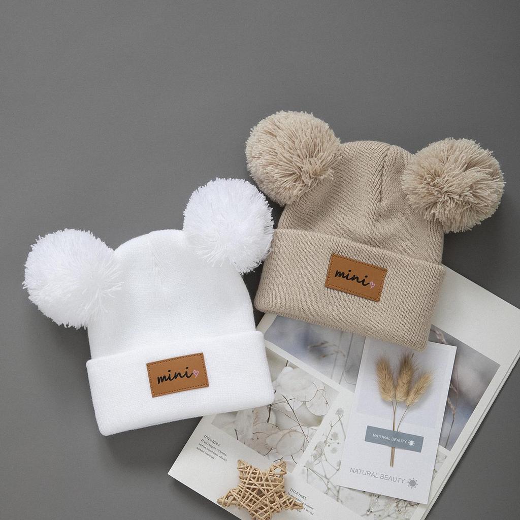 1/2 Stück Neugeborenes Baby Wintermütze Kinder Beanie Mütze für Mädchen Jungen Säuglingszubehör Kinderhüte Elastisch 0-3J Kleinkind Mädchen Jungen Mütze