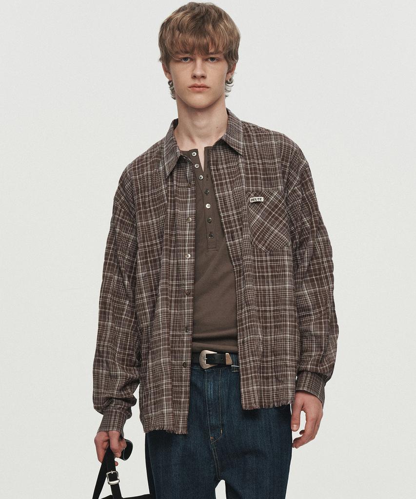 Hoite Regular Collar Marco Shirt (Brown)