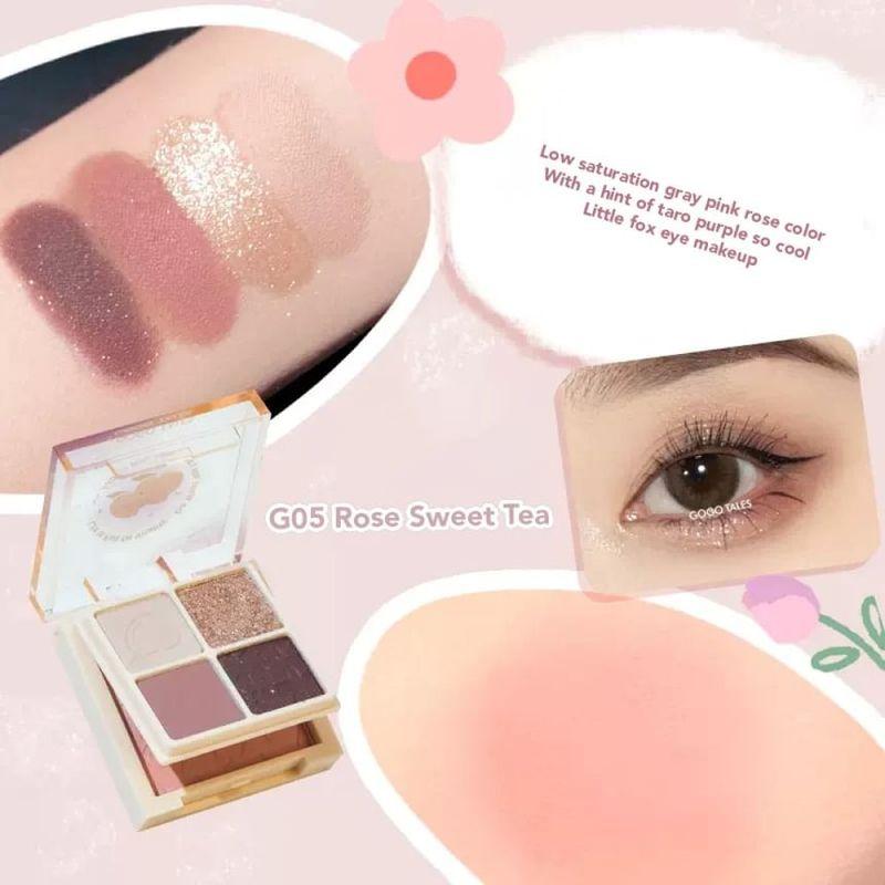 GOGO TALES - Eyeshadow & Blush Palette - Rose Sweet Tea
