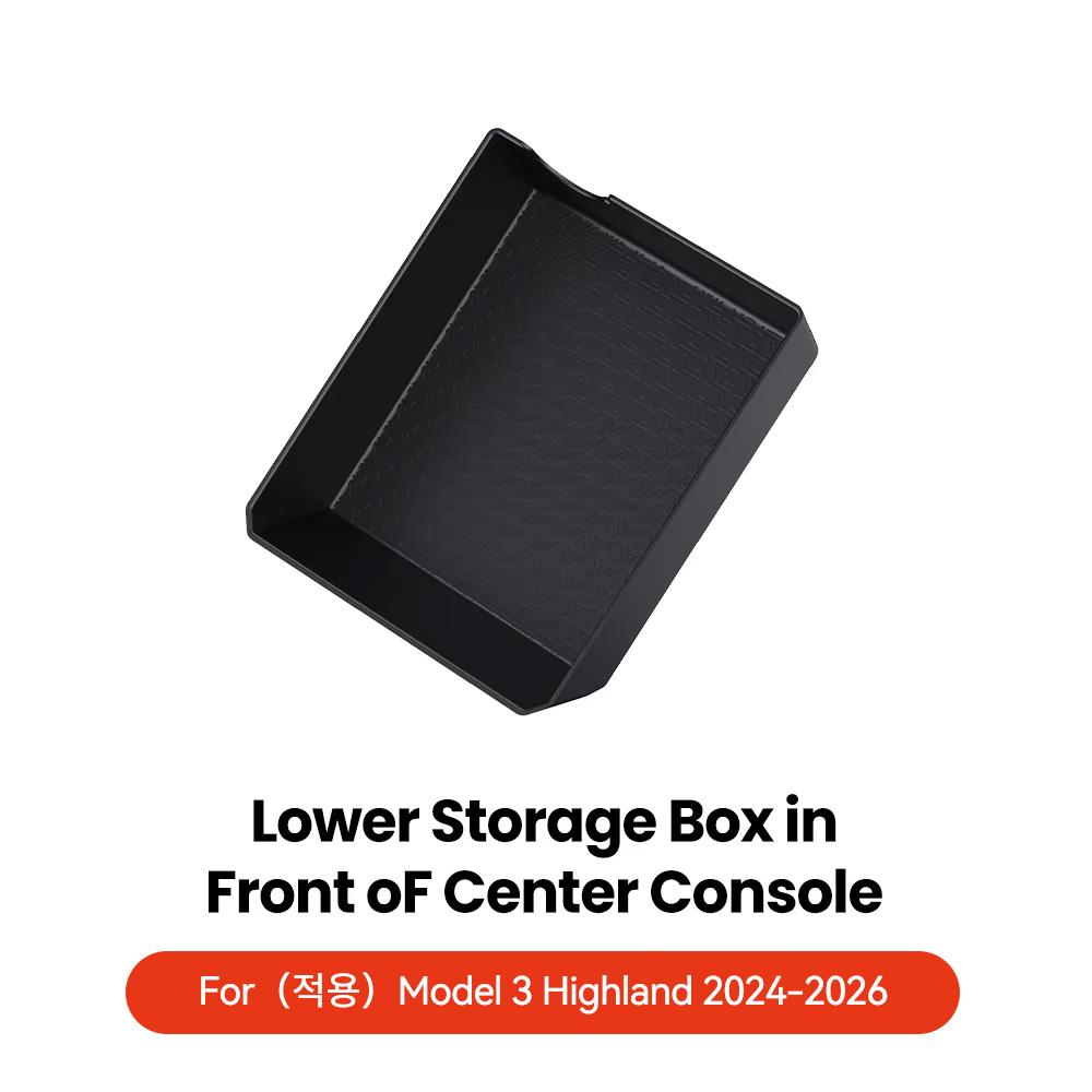 YZ For New Tesla Model 3 Y Highland Juniper 2025 Center Console Under Storage Under Organizer Interior Storage Box Organizer