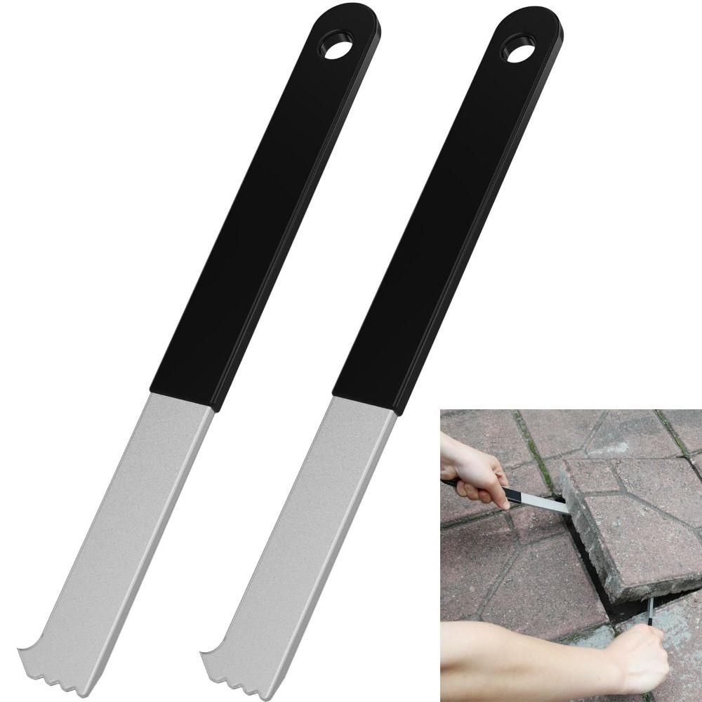 2Pcs Micro-Toothed Joint Scrapers Paving Puller Paver Removal Tool  Garden Lawn Yard Patio