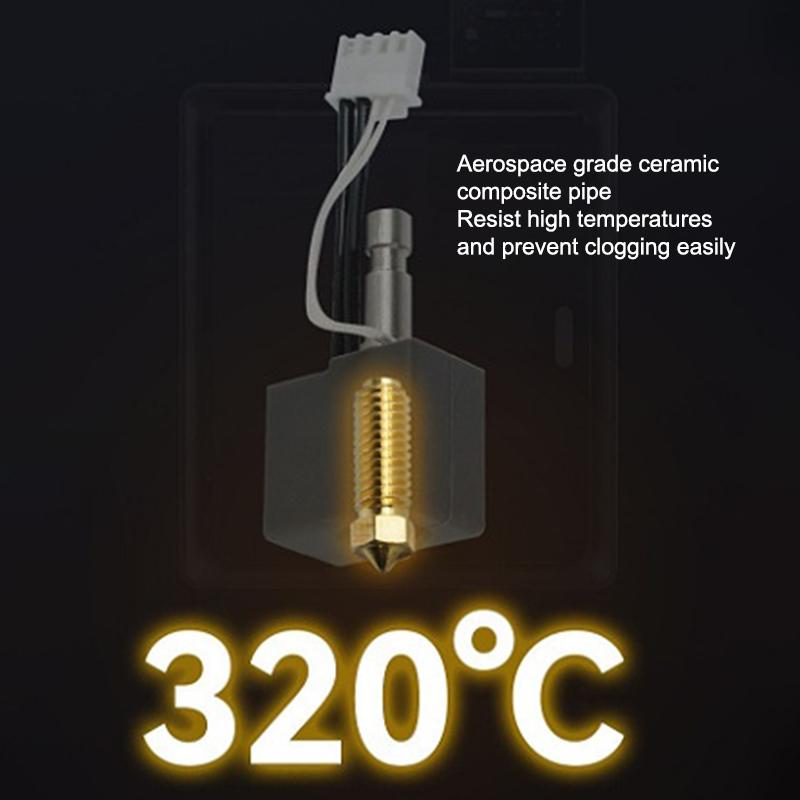For Anycubic Kobra S1 Hotend Kit Brass Hardened Steel Nozzle 0.4 0.8 1.0Mm Quick Swap Nozzle For Anycubic Kobra S1 Combo/Ace Pro