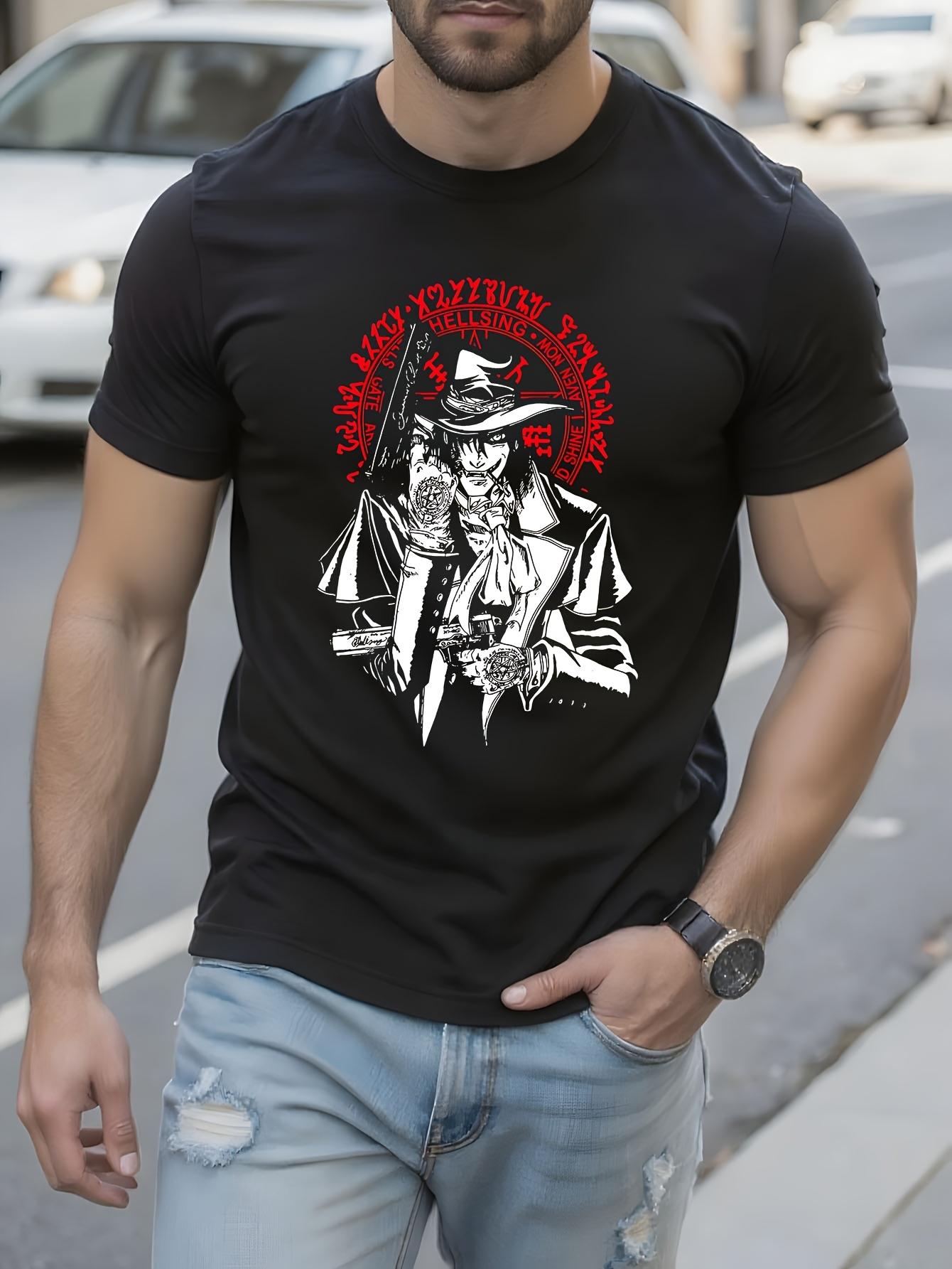 Hellsing Alucard Gothic Anime Graphic Tshirt Graphic Tshi... XXXL