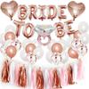 Bride To Be Balloon Set, Bachelorette Party Decor Arrangement Bridal Veil Shoulder Strap Balloon Arrangement