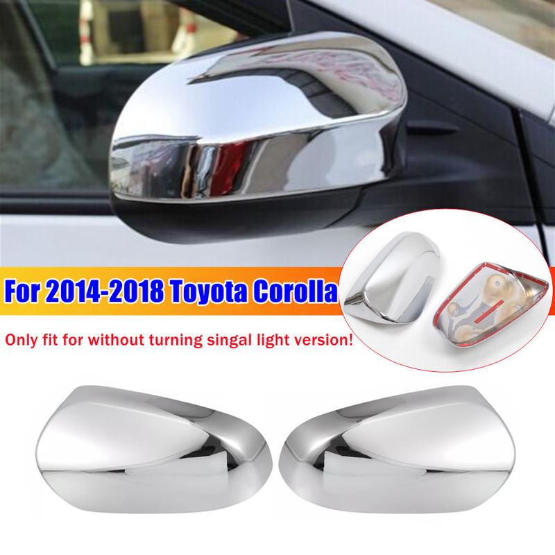 For Toyota Corolla Camry 2014 2015 2016 2017 2018 Car Rearview Side Mirror Cover Wing Cap Exterior Door Housing Shell Trim