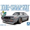 Aoshima Bunka Kyozai 1/32 Scale The Snap Kit Series Nissan C110 Skyline GT-R Custom (Silver) Pre-Colored Plastic Model Kit No. 18-SP1