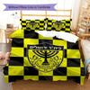 Beitar Jerusalem Pattern Bedding,Quilt Set Quilt Cover Pillowcase Home Birthday Gift(1 * Duvet Cover + 2 * Pillowcase, Without Core)