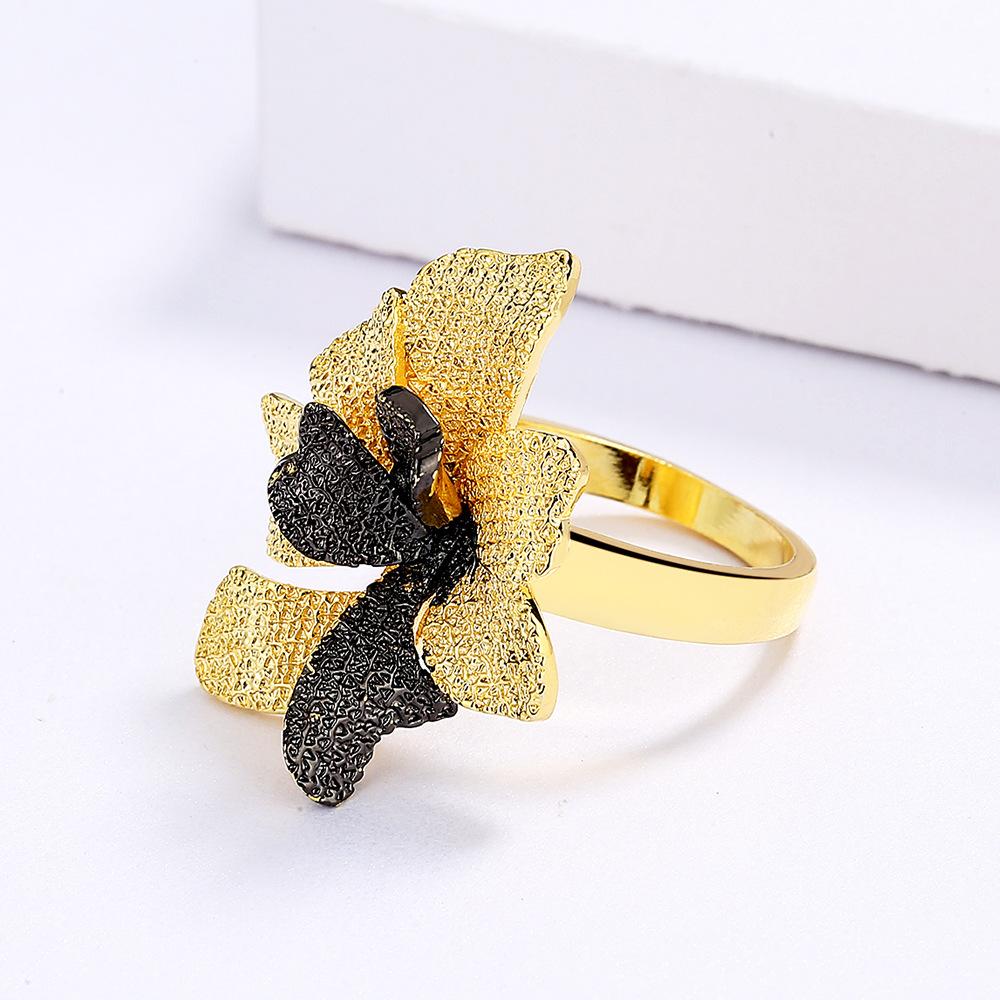 New Retro Ring for Women European and American Branches and Flowers Ring Style Accessories