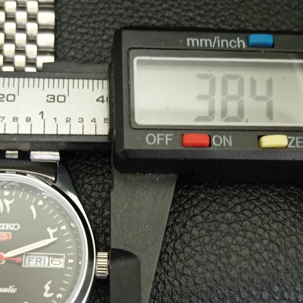 REFURBISHED SEIKO 5 AUTOMATIC 6309A VINTAGE JAPAN MENS BLACK WATCH a441239-4 Sk-a441239