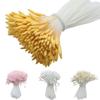 370Pcs 2mm Korean-Style Matte Single-Headed Flower Stamen for Hairpin DIY Artificial Flower Materials