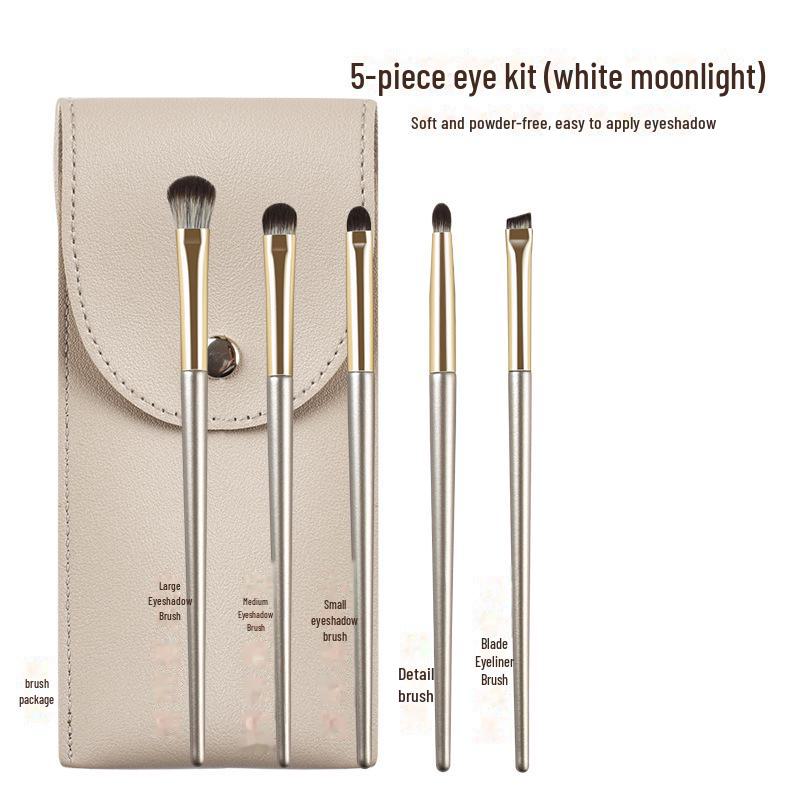 15-teiliges Lidschattenpinselset mit weichen Borsten: Ideal für Anfänger, enthält Pinsel für Nose Shadow, Smudge, Detail und Eyeliner.