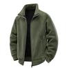 Men's Polar Fleece Jacket Winter Loose Casual Cardigan Lined Thicken Parkas Coats Men's Sweatshirt Outdoor Camping Travel Jacket