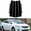 6Pcs Polycarbonate for Toyota Corolla E140 2007-2013 Car Door Window Pillar Center Post Trim Stickers Auto Styling Decoration