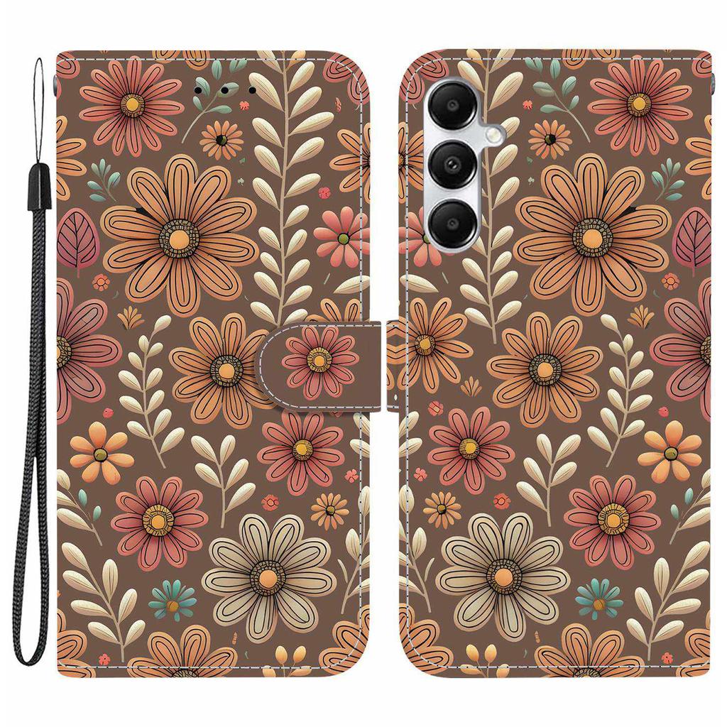 For Samsung Galaxy A17 5G Wallet Case Pattern Printing Leather Stand Phone Cover with Strap