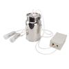Electric Milker Cow Milking Machine Vacuum Pulsation Silicone Hose Stainless Steel Basket Auto Milker for Cattles