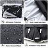 Silver-Coated Fabric Air Conditioner Cover UV Resistant Water Resistant Outdoor AC Cover Snap Buttons Ventilation