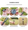 Outdoor Waterproof Solar Lawn Lamp - New Model with Courtyard Projection, Ground Plug, and Light & Shadow Path Decoration