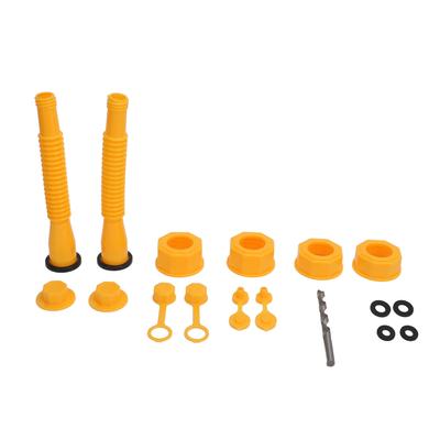 2 Sets Gas Can Spout Replacement Anti Spill Flexible Hose Vent Cover and Nozzle Set for 1 2 5 10