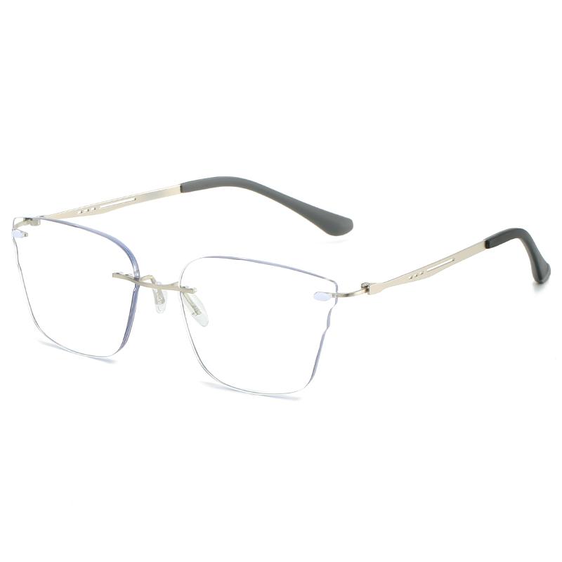 HS2801 HS2802 Unisex Squared Reading Glasses 1pc Metal Frame Presbyopia Corrective Eyeglasses for Men Women Glass Frame