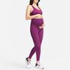 Nike Maternity Series Solid Medium Support Padded Sports Bra Women Underwear Tech-Purple DQ8008-503