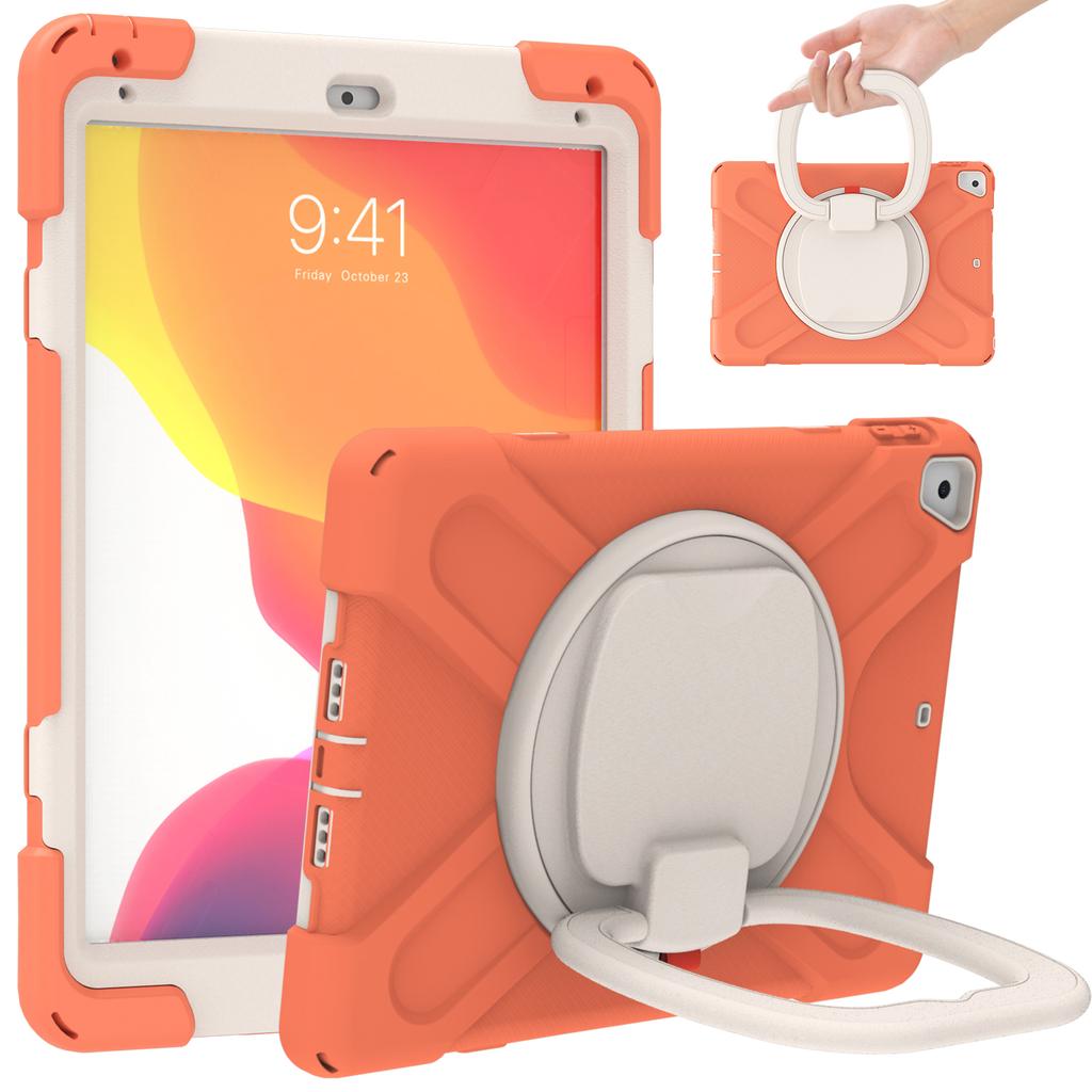 Heavy Duty Tablet Case for iPad 9.7 Inch 2017/2018/Air 2/Pro 9.7 Inch Built-in Screen Protector With Folding Handle Grip