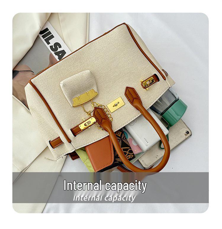 2025 Damen Color-Block Denim-Tragetasche und Kelly-Tasche zum Umhängen