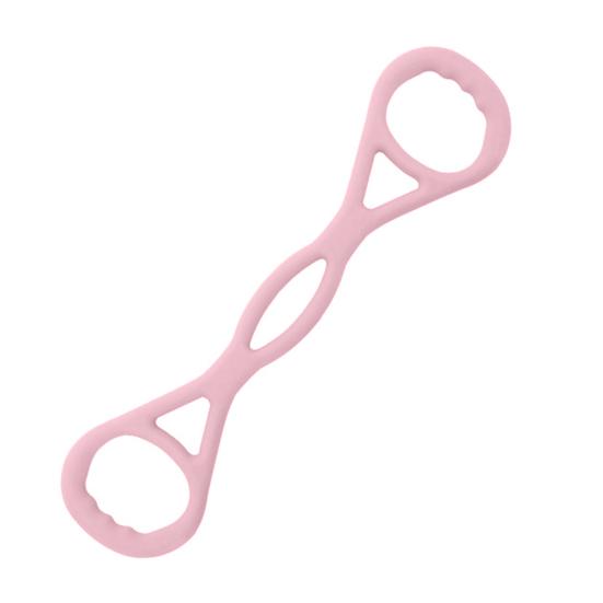 Achtform Fitness Widerstandsband mit Griff Anti-Rutsch Männer Frauen Brustexpander Elastisches Band Arm Rücken Schulter Dehnung Yoga Spannseil