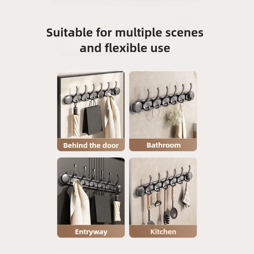 Household Suction Cup Door Rear Hook Perforation-free Strong Load Bearing Door Rear Hanging Rack Storage Wall Hanging Rack Hook