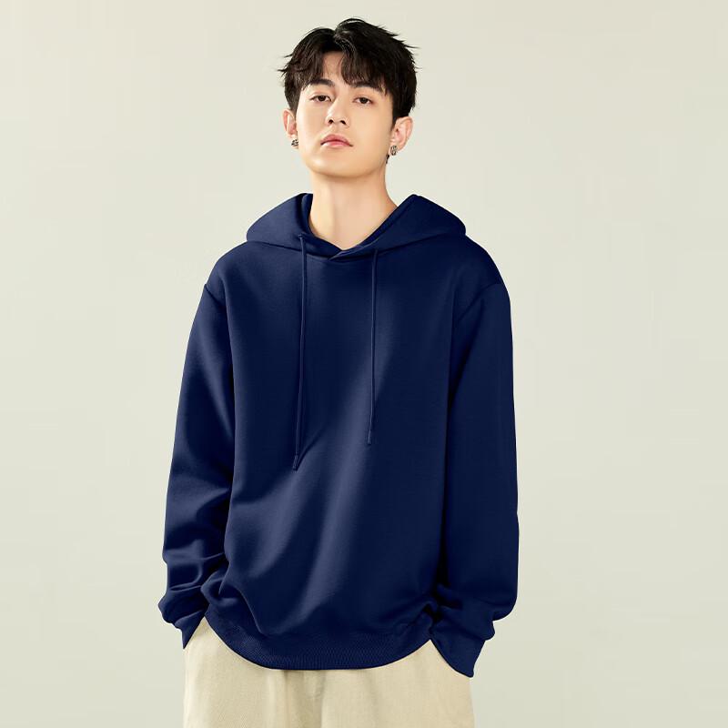 GENIOLAMODE Men's Loose Fit Hooded Sweatshirt