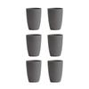 2/4/6pcs Grey Plastic Cup Reusable Suitable for Home Kitchen Restaurant Picnic Camping RV Drink Soda Milk Juice