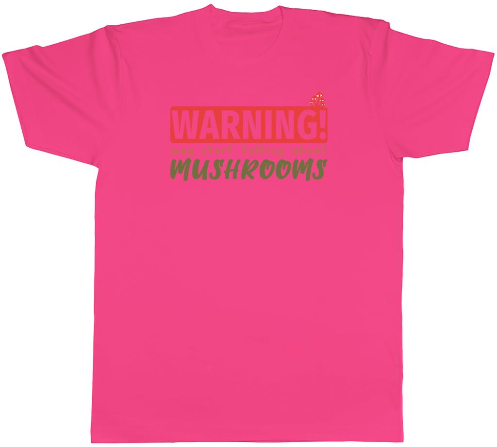 Warnung Pilze Unisex T-Shirt Garten Mykologie Pilz Tee Geschenk