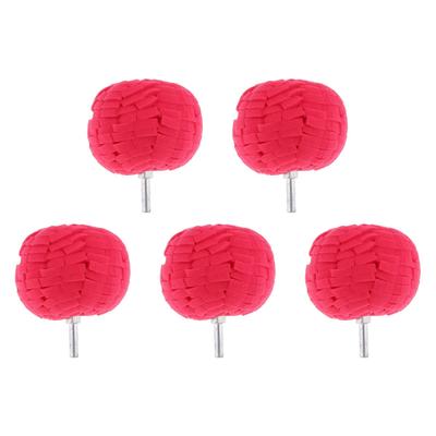 Ball Car Sponge Polishing Pad for Automotive Tire Hub Care (Red)