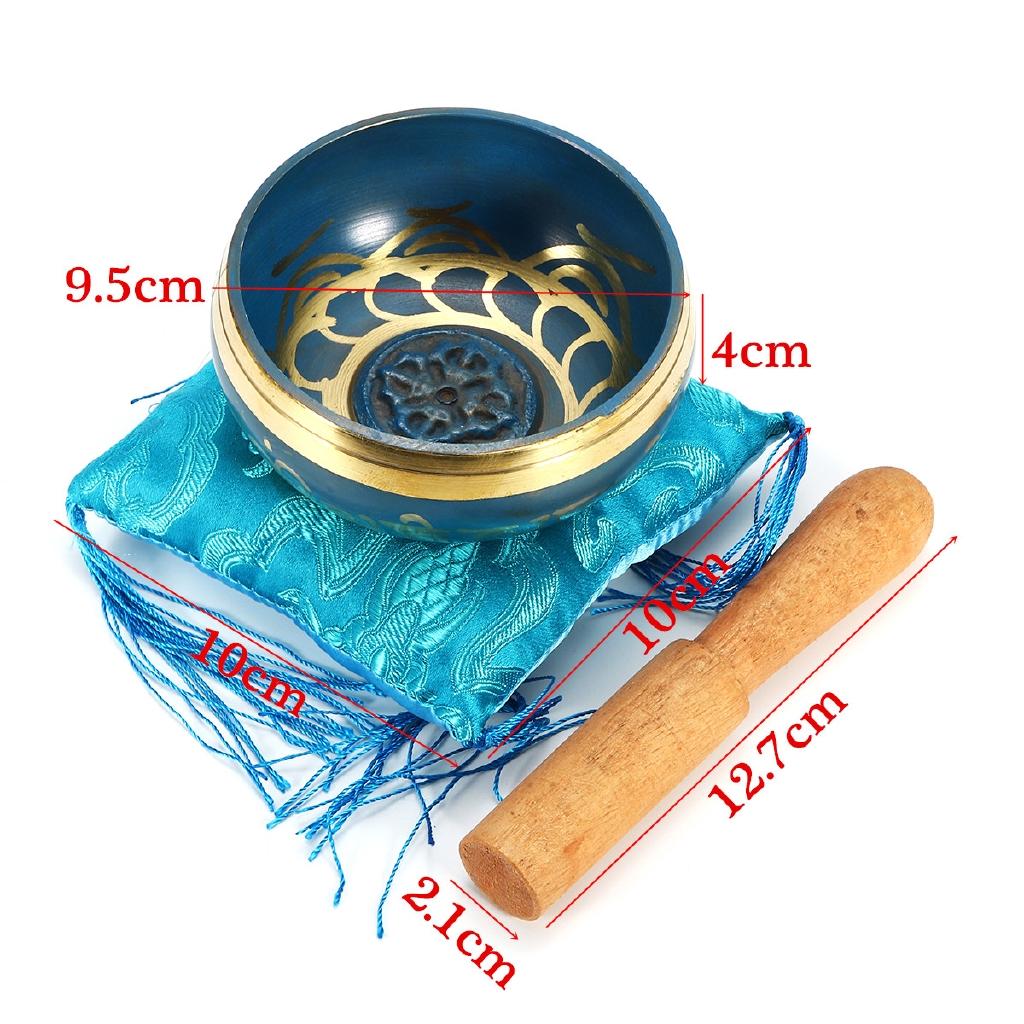 Singing Bowl Chakra Meditation Tibetan Buddhism Yoga Healing Relaxation Low Frequency Sound Deep Into Body Core Blue New